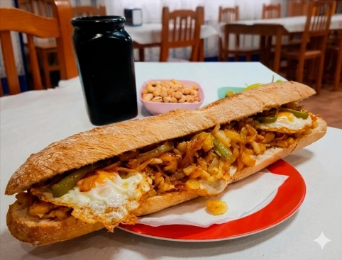 Costillas a la brasa con patatas, el XXL